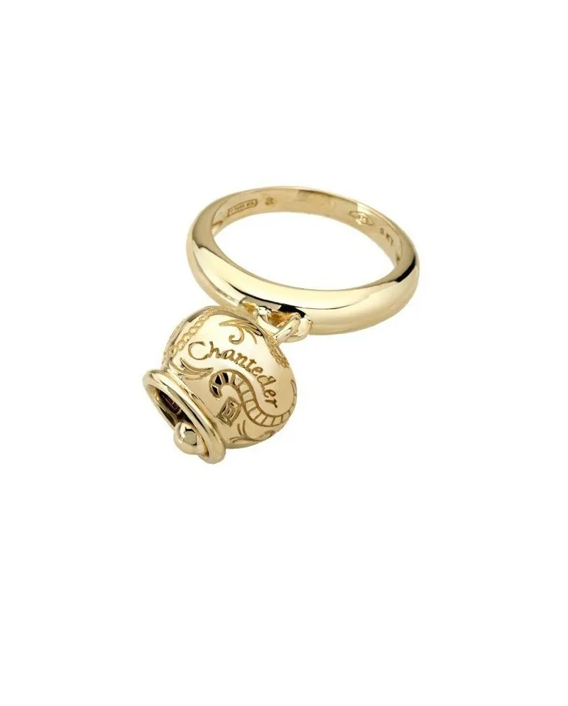 Chantecler Capri small ring with Campanella in 9 carat rose gold