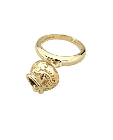 Chantecler Capri anello piccolo con Campanella in oro rosa 9 carati
