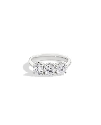 Anello Trilogy Recarlo Anniversary in Oro Bianco e Diamanti 0,88 ct