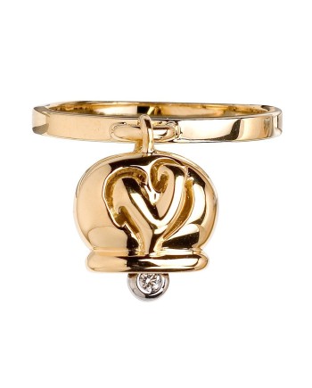 Chantecler Capri ring with Campanella in yellow gold and diamonds