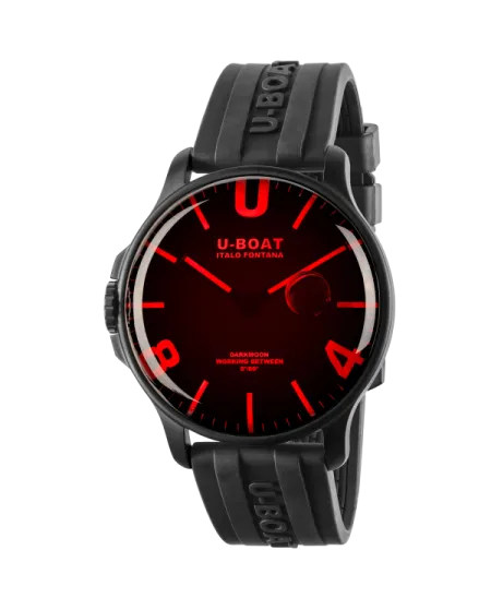 Montre U-Boat Darkmoon 44 en verre rouge