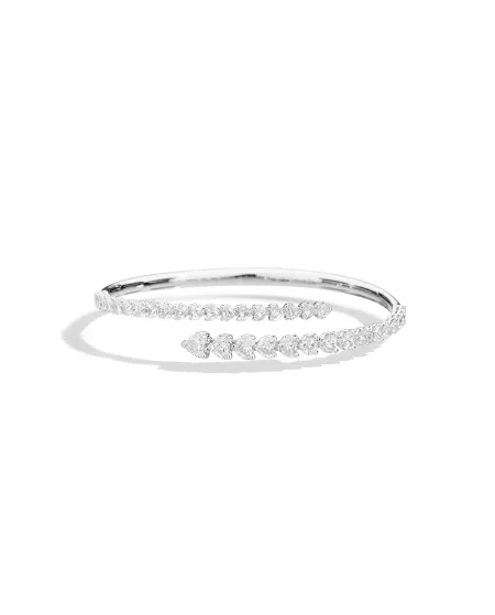 Bracelet Contrarié Recarlo Anniversary Love avec diamants taille cœur en dégradé