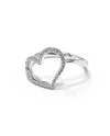 Bague Crivelli en Or Blanc avec Coeur de Diamants