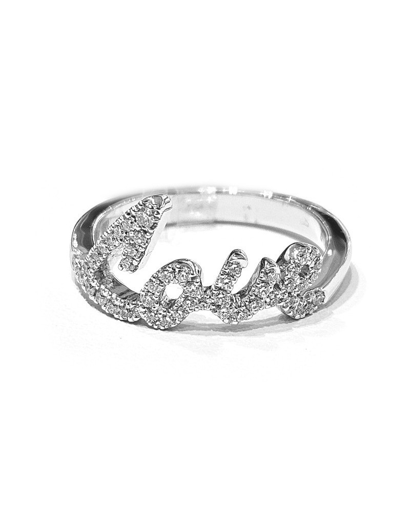 Bague Crivelli Love en or blanc avec diamants