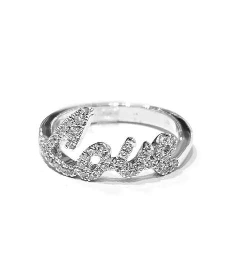 Anello Crivelli Love in Oro Bianco con Diamanti