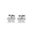 Boucles d'oreilles Crivelli en or blanc et diamants avec papillon