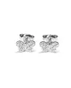 Crivelli earrings in white gold and diamonds with butterfly
