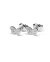 Crivelli earrings in white gold and diamonds with butterfly