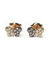 Crivelli earrings in rose gold and diamonds with butterfly