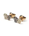 Boucles d'oreilles Crivelli en or rose et diamants avec papillon