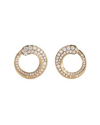 Boucles d'oreilles Crivelli Like Slim en Or rose et Diamants