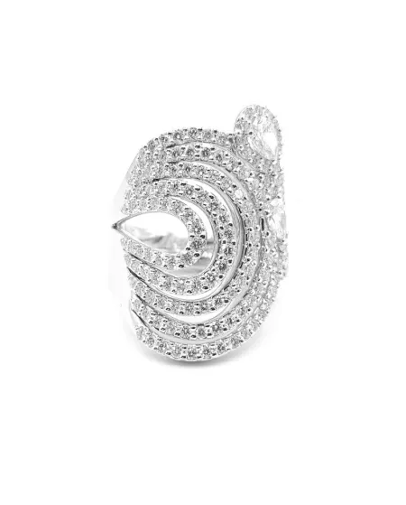 Anello Crivelli in Oro Bianco e Diamanti