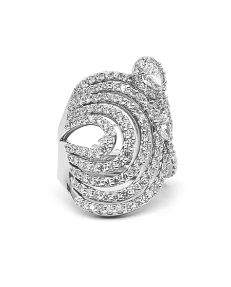 Bague Crivelli en or blanc et diamants