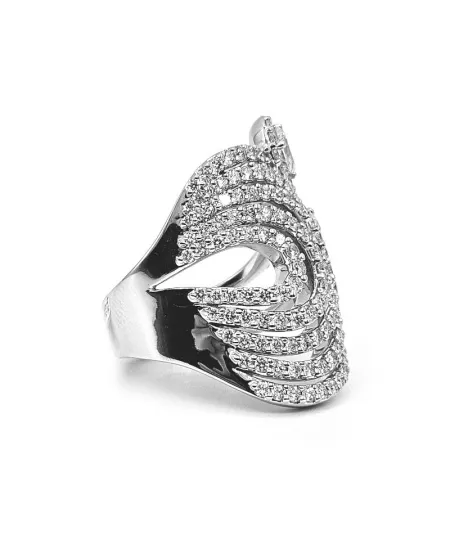 Bague Crivelli en or blanc et diamants