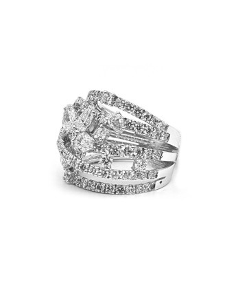 Anello Crivelli in Oro Bianco e Diamanti