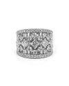 Bague bandeau Crivelli en or blanc et diamants