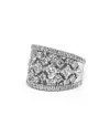 Bague bandeau Crivelli en or blanc et diamants