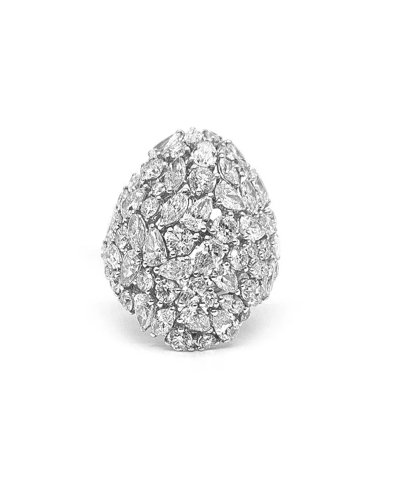 Crivelli Ring in White Gold and Diamonds