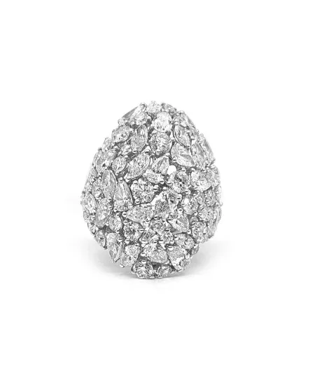 Bague Crivelli en Or Blanc et Diamants