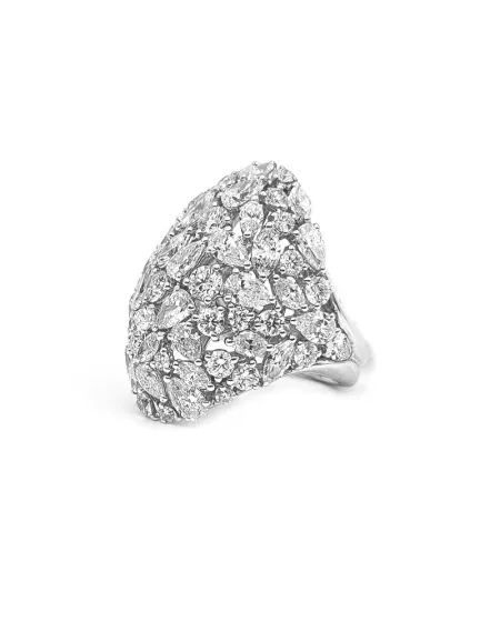 Anello Crivelli in Oro Bianco e Diamanti