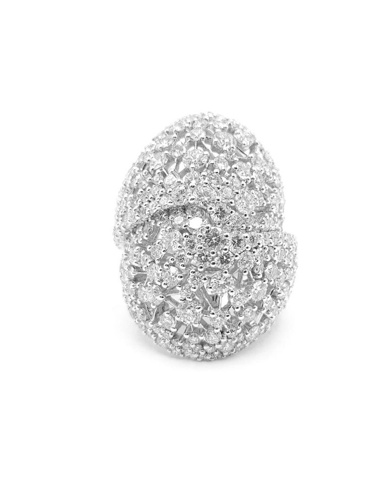 Crivelli Ring in White Gold and Diamonds