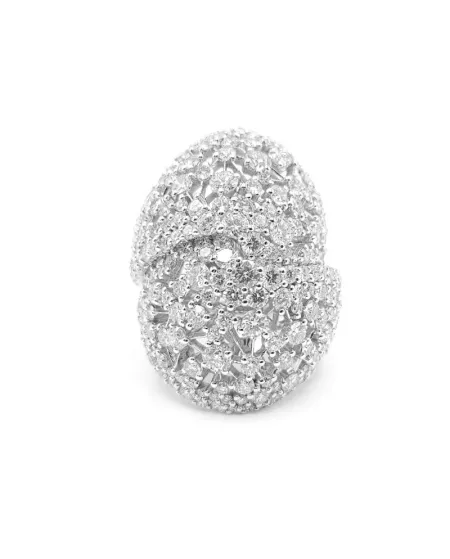 Bague Crivelli en or blanc et diamants