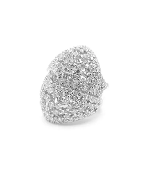 Crivelli Ring in White Gold and Diamonds