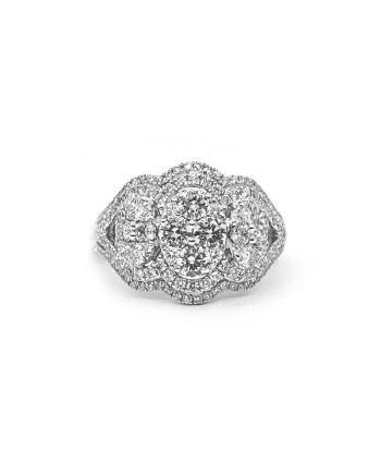 Bague Trilogie Crivelli en Or Blanc et Diamants