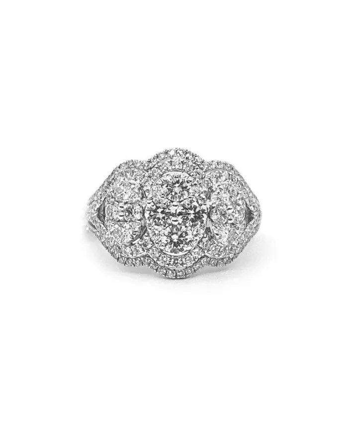 Bague Trilogie Crivelli en Or Blanc et Diamants