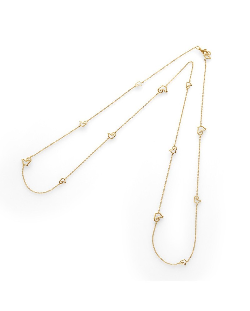 Chantecler Capri Necklace in yellow gold 93 cm and 13 roosters 35992