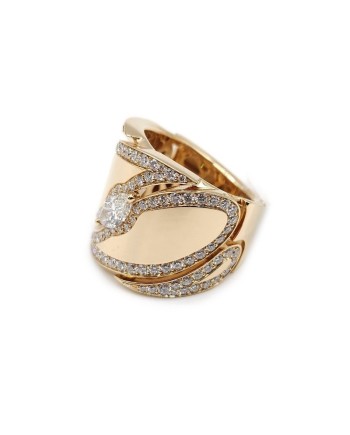 Crivelli Band Ring in Rose Gold and Diamonds