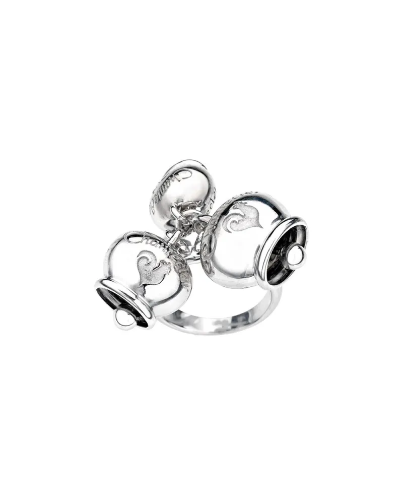 Bague Argent 3 Cloches Chantecler Et Voilà - 390€ - Livraison Offerte [PRIORITY]
