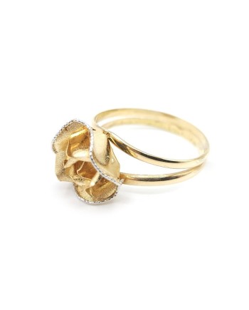 Casella Gioielli ring in yellow gold with rose