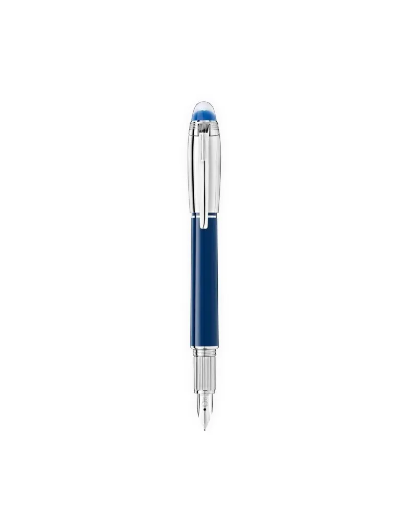 Montblanc StarWalker Doué Fountain Pen in Blue Resin with Gold Nib Montblanc StarWalker Doué Fountain Pen in Blue Resin with Gold Nib