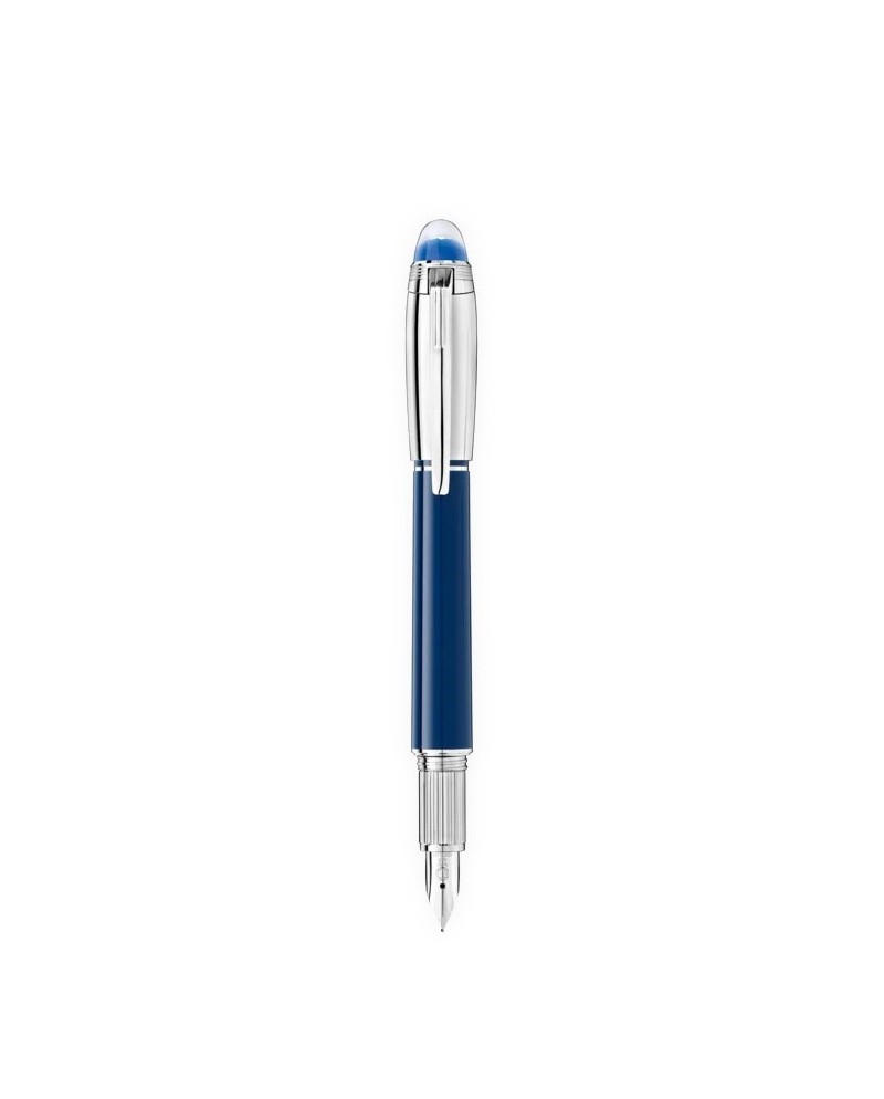 Penna Stilografica Montblanc StarWalker Doué in Resina Blu con Pennino in Oro