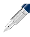 Stylo plume Montblanc StarWalker Doué en résine bleue avec plume dorée