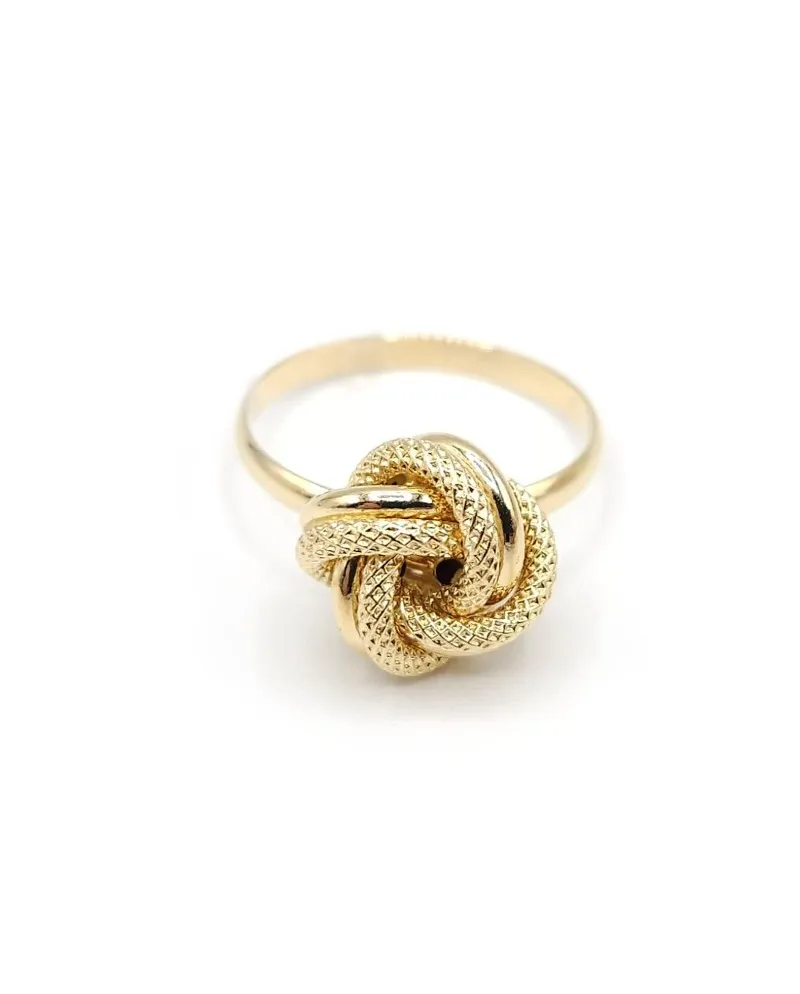 Anello Casella Gioielli in Oro Giallo con Nodo