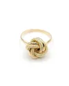 Anello Casella Gioielli in Oro Giallo con Nodo