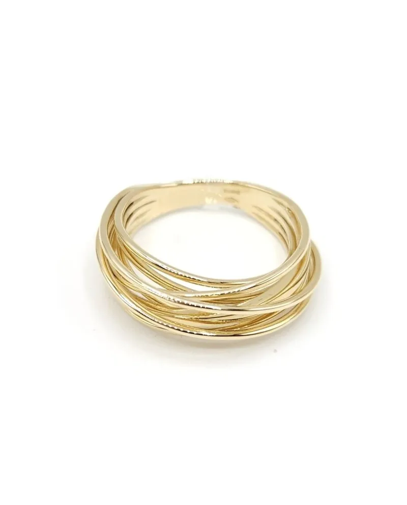 Bague multibrins Casella Gioielli en or jaune