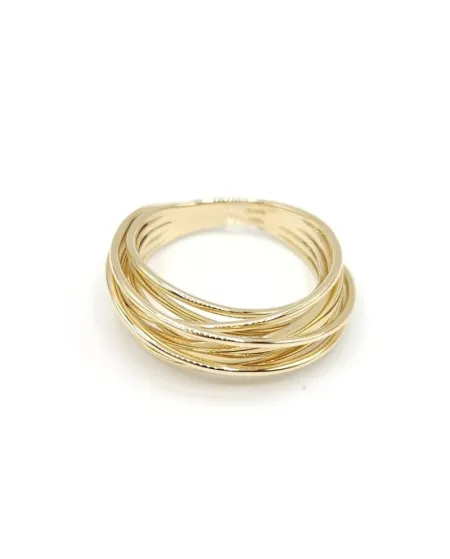 Anello Multifilo Casella Gioielli in Oro Giallo