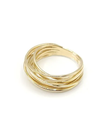 Casella Gioielli Multistrand Ring in Yellow Gold