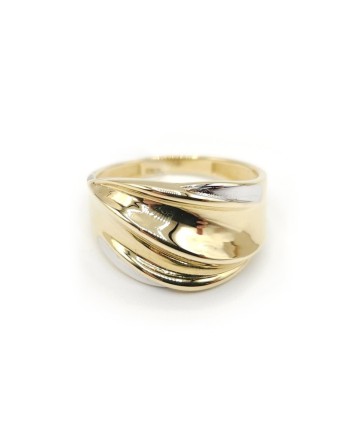Casella Gioielli ring in two-tone gold