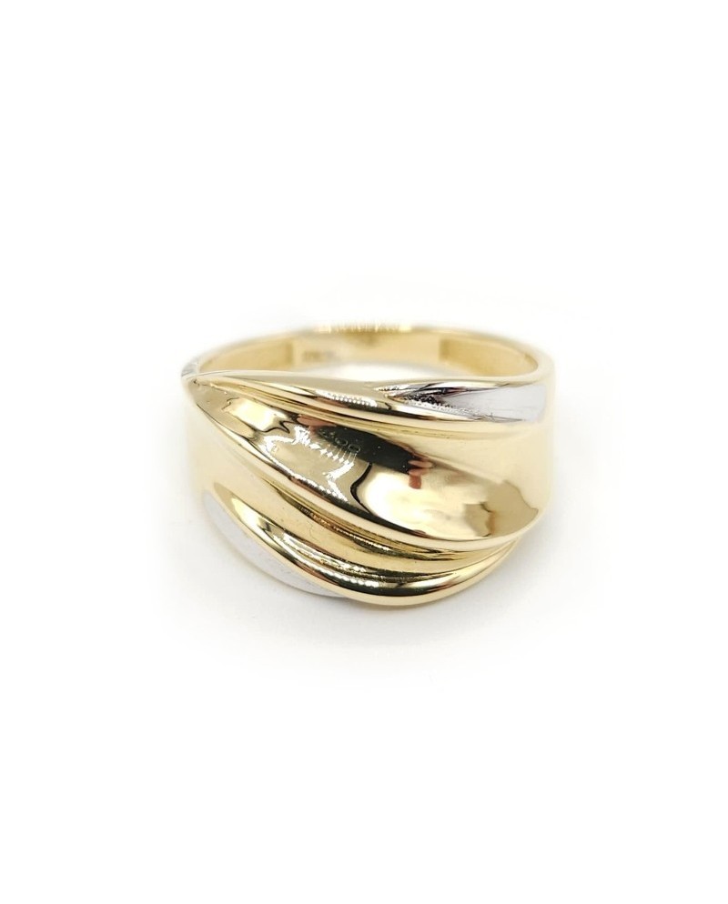 Casella Gioielli ring in two-tone gold