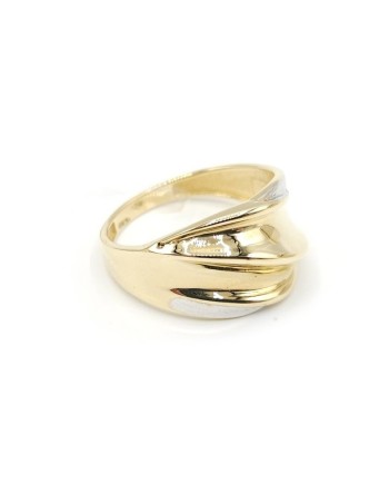 Casella Gioielli ring in two-tone gold
