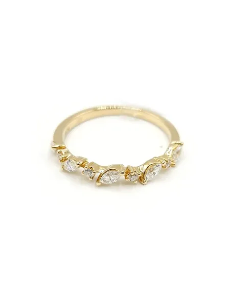 Bague Crivelli en or jaune et diamants