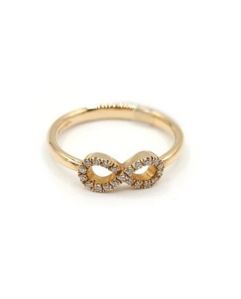 Crivelli Ring in Rose Gold with Diamonds and Infinity Symbol