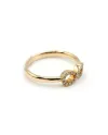 Anello Crivelli in Oro Rosa con Diamanti e Simbolo Infinito