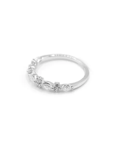 Anello Crivelli in Oro Bianco e Diamanti
