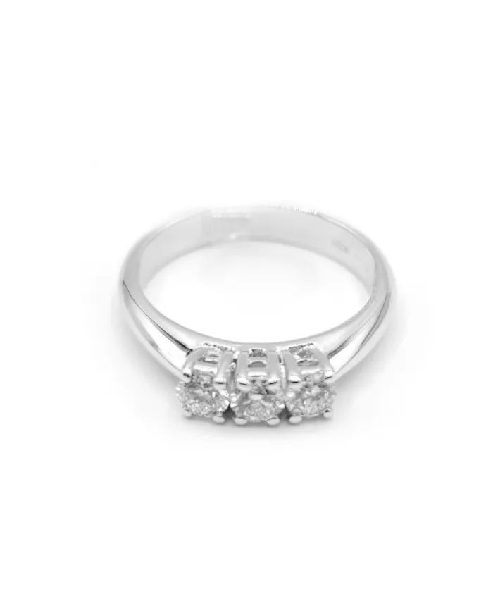 Bague Trilogie Crivelli en Or Blanc et Diamants