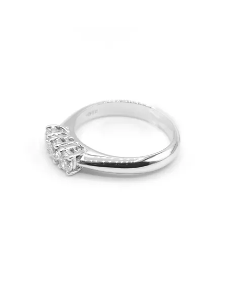 Crivelli Trilogy Ring in White Gold and Diamonds